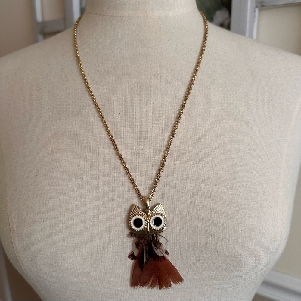 Vintage Owl Necklace